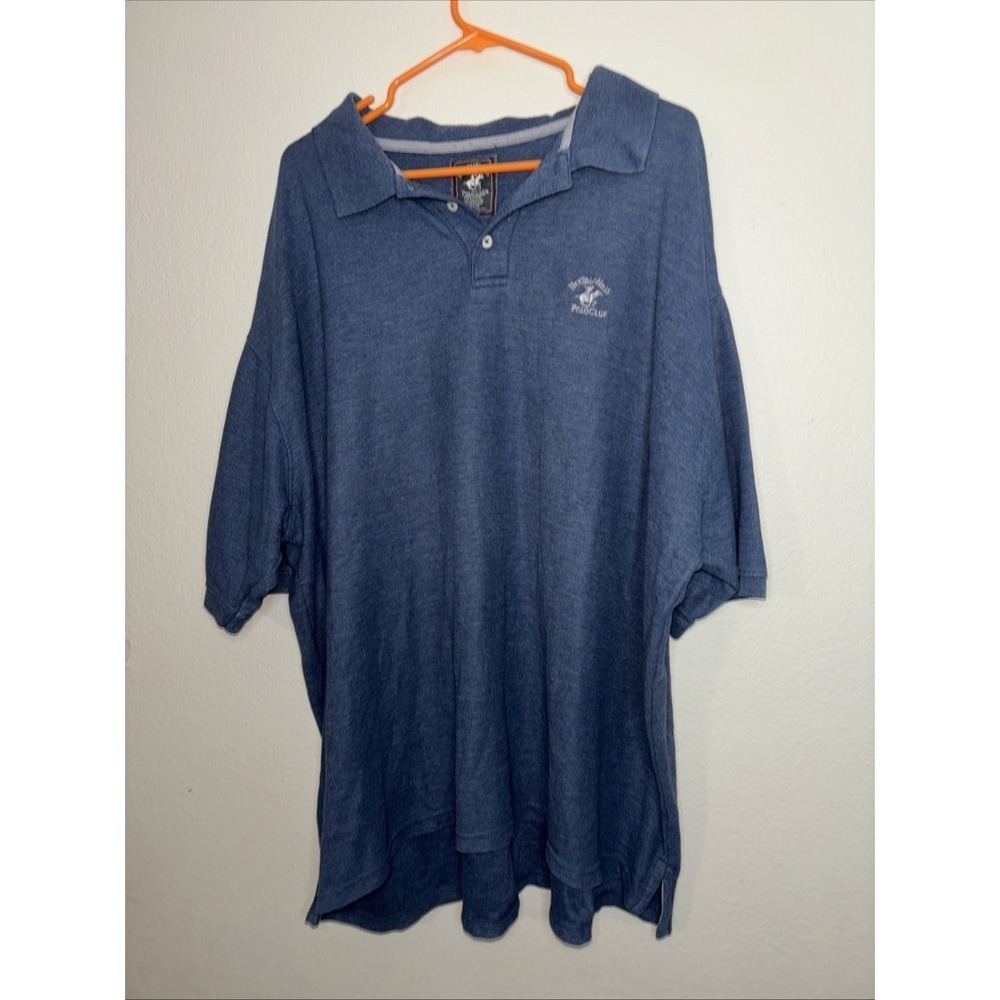 Powder Blue Beverly Hills Mens Polo Shirt 3x